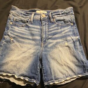 BKE Distressed Blue Jean Shorts